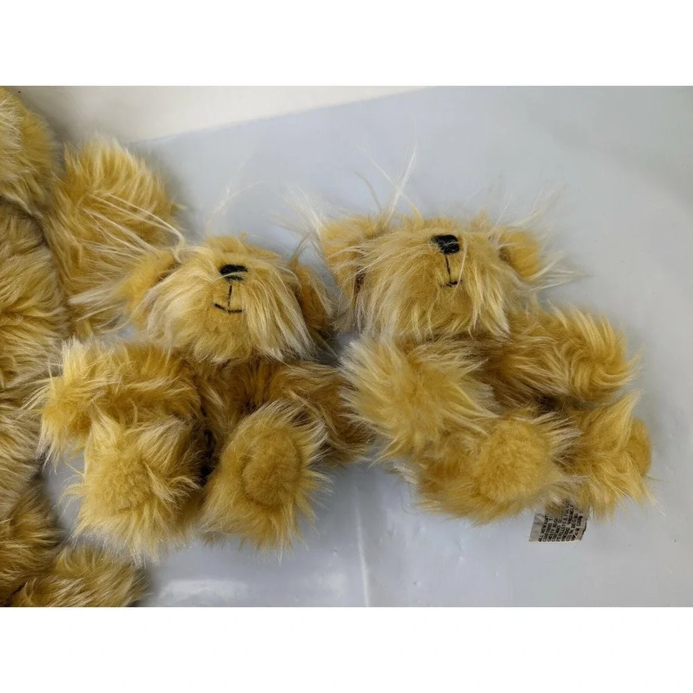 Russ Sparkle‎ Dog Plush Terrier Golden 2 Puppies Lot Stuffed Animal Toy